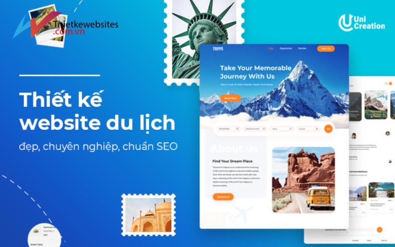 Dịch vụ thiết kế website du lịch chuẩn SEO